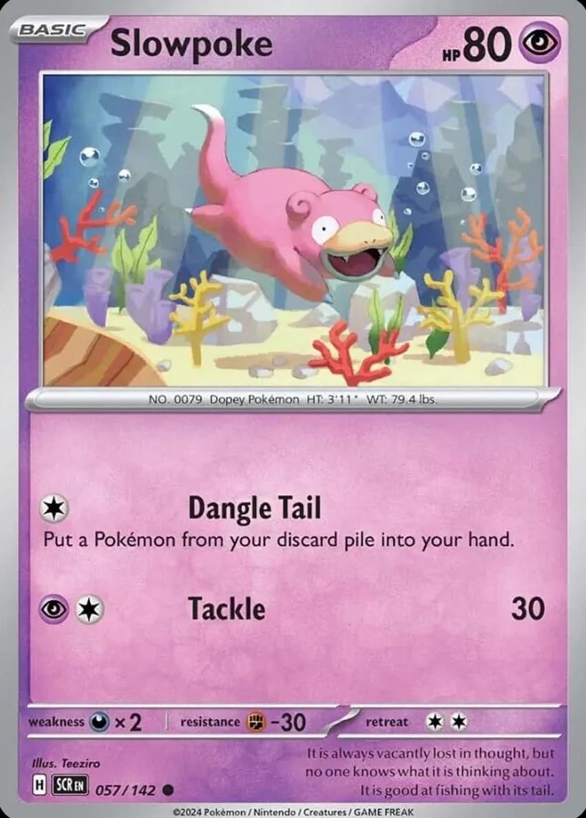 Slowpoke trading card