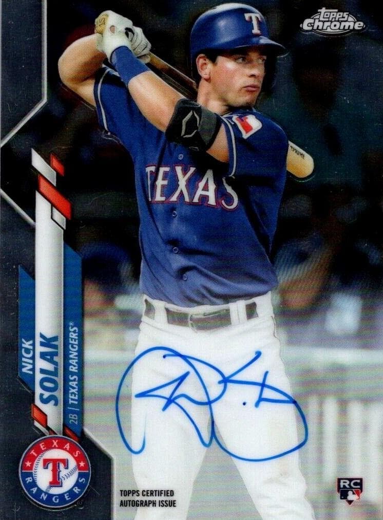 Nick Solak 2020 topps Topps Chrome
