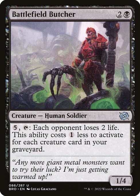 Battlefield Butcher 2022 Magic: The Gathering Brother's War