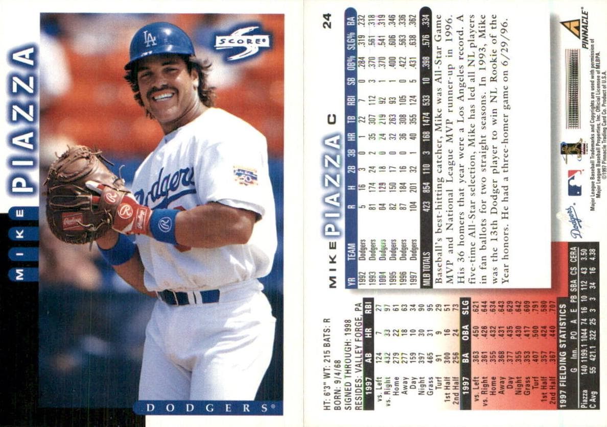 Mike Piazza 1998 panini Score