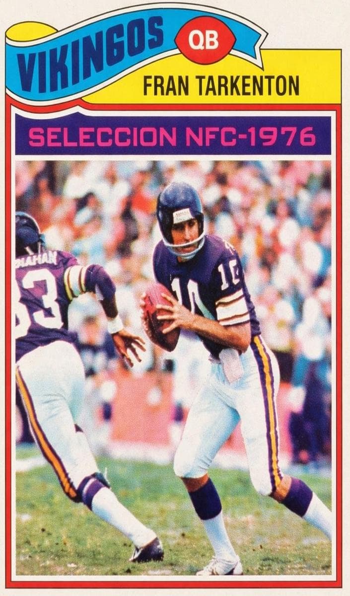 Fran Tarkenton 1977 topps