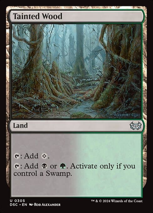 Tainted Wood 2017 Magic: The Gathering Commander Anthology