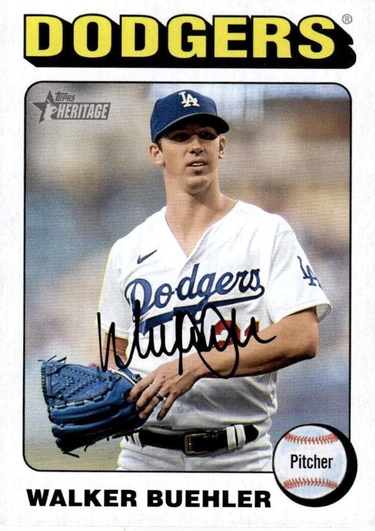 Walker Buehler 2024 topps Topps Heritage