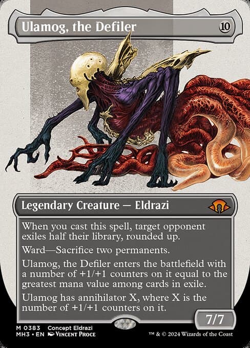 Ulamog, the Defiler 2024 Magic: The Gathering Modern Horizons 3 Borderless example 3