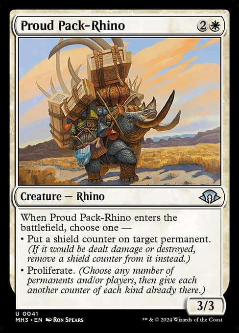 Proud Pack-Rhino 2024 Magic: The Gathering Modern Horizons 3
