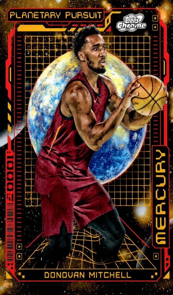 Donovan Mitchell 2023 topps Topps Chrome Cosmic