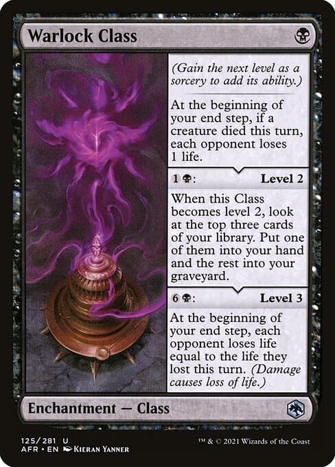 Warlock Class 2021 Magic: The Gathering Adventures in the Forgotten Realms
