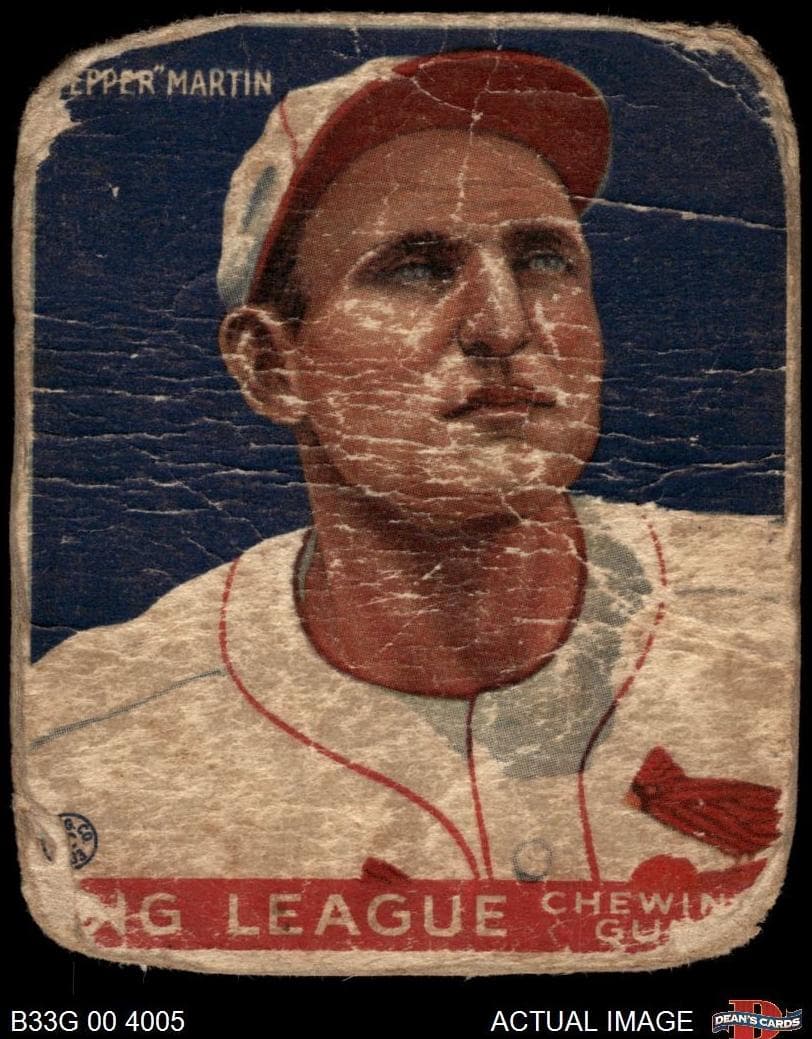 “Pepper” Martin 1933 unknown Goudey