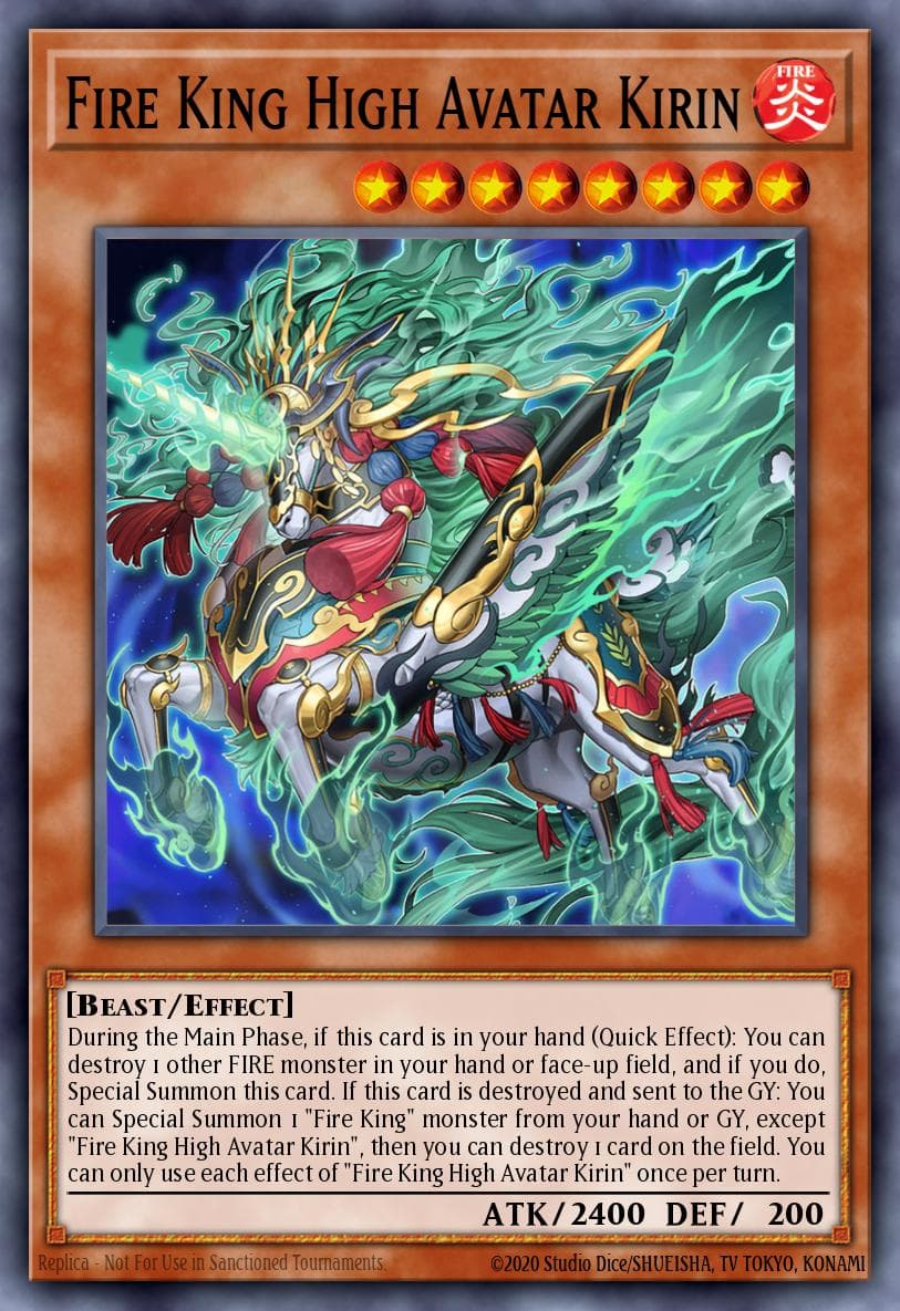 Fire King High Avatar Kirin #SR14-EN002