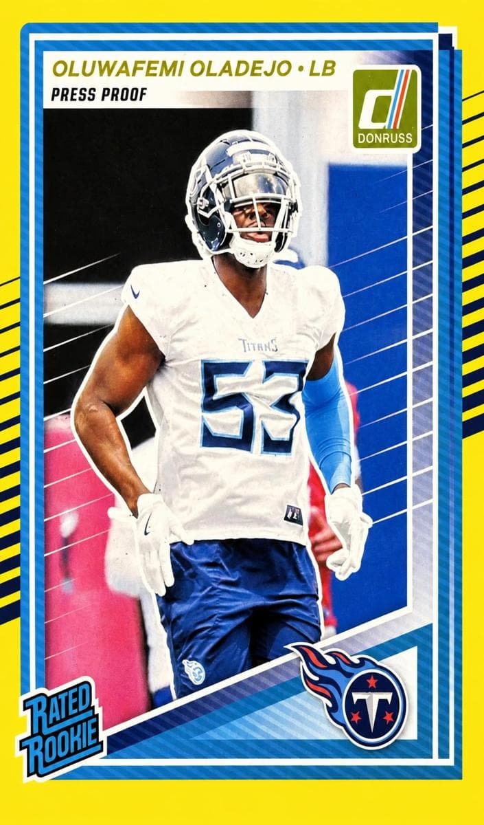 Oluwafemi Oladejo 2025 panini Donruss