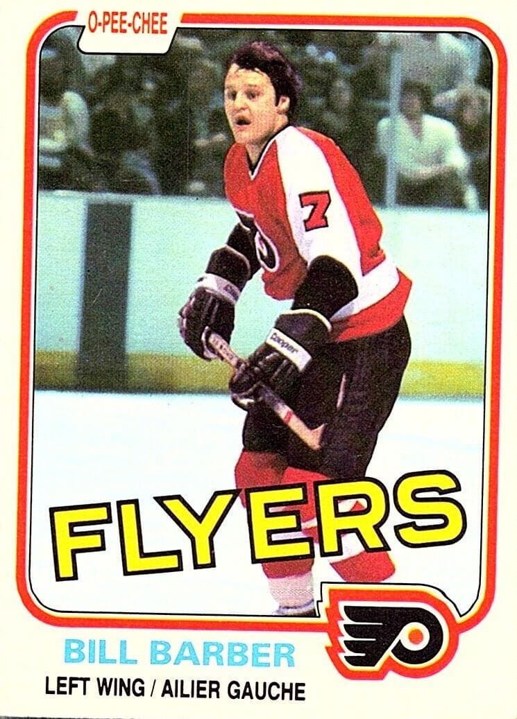 Bill Barber 1981 topps O-Pee-Chee