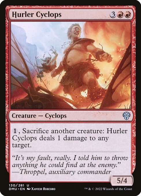 Hurler Cyclops 2022 Magic: The Gathering Dominaria United