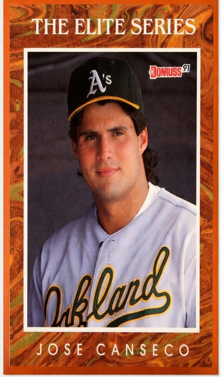 Jose Canseco 1991 panini Donruss