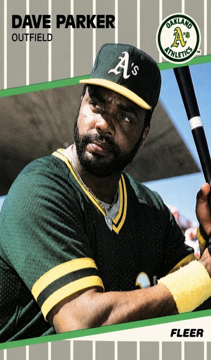 Dave Parker 1989 fleer Fleer