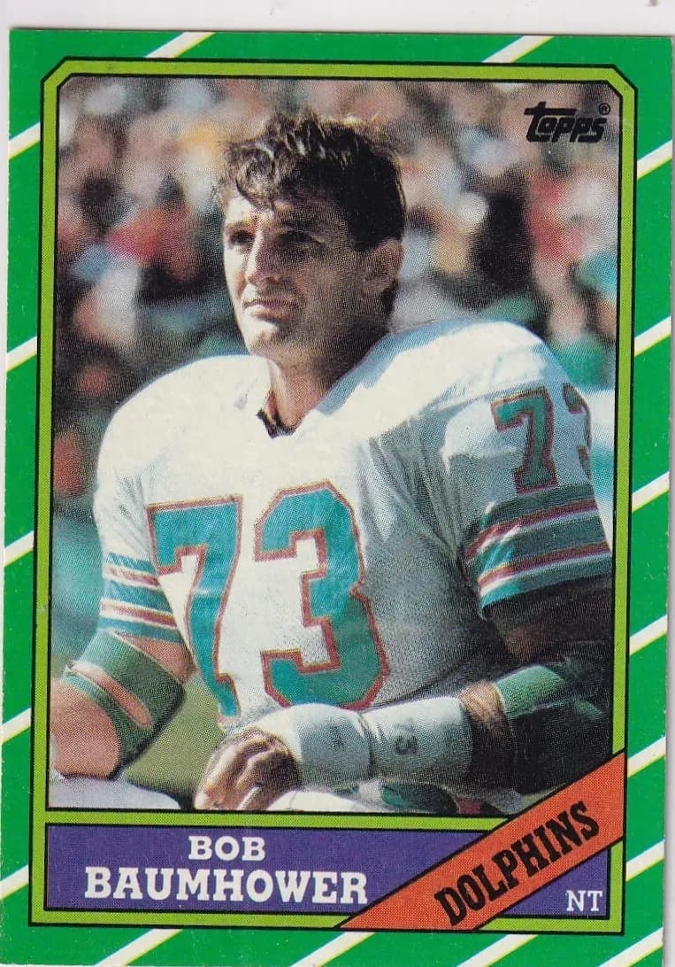 Bob Baumhower trading card