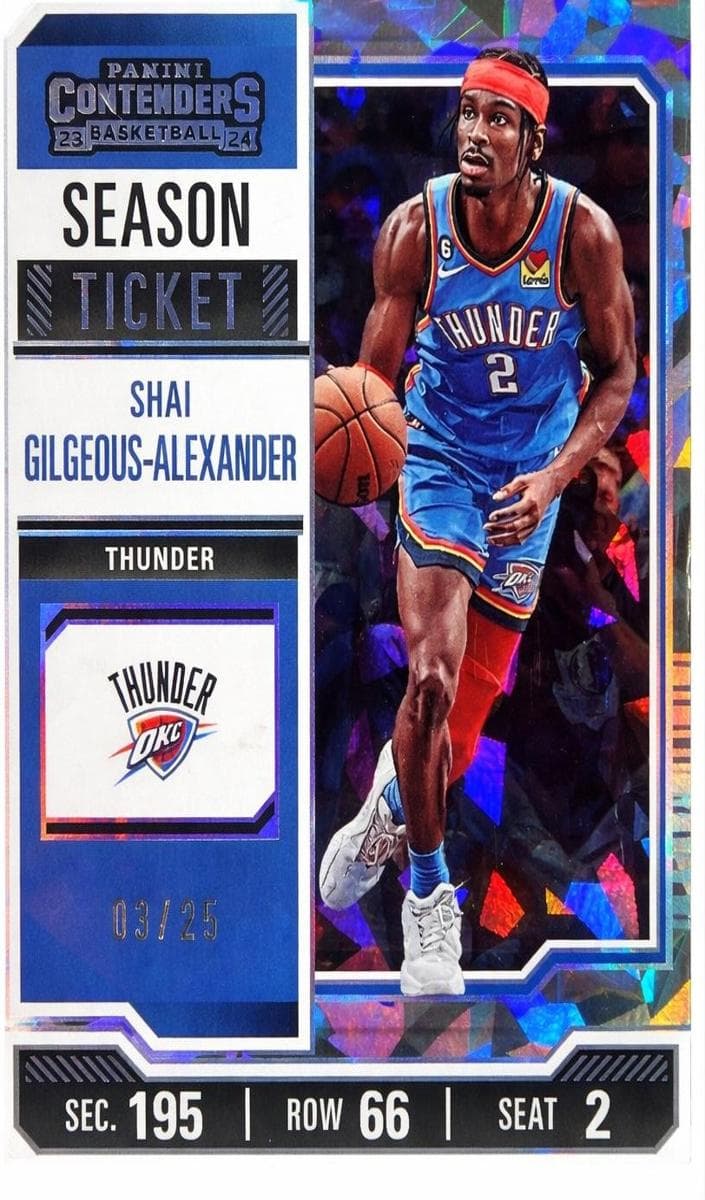 Shai Gilgeous-Alexander 2023 panini Panini Contenders
