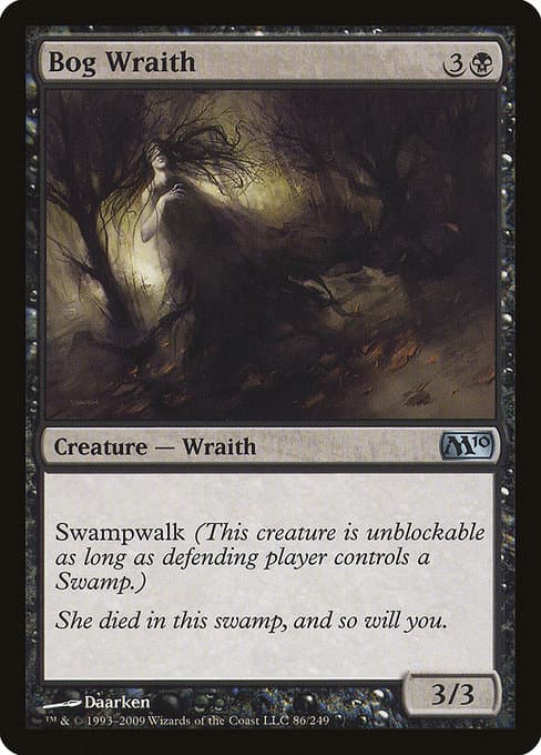 Bog Wraith 1994 Magic: The Gathering Revised