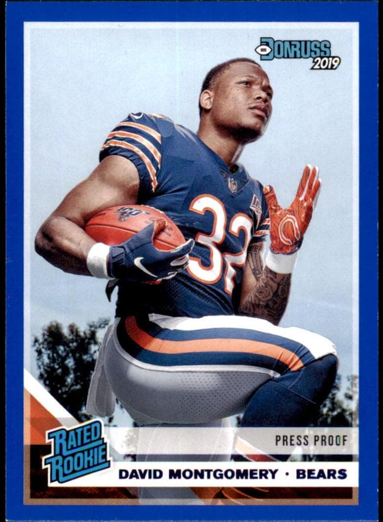 David Montgomery 2019 panini Panini Plates & Patches