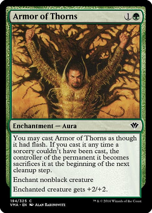 Armor of Thorns 2014 Magic: The Gathering Vintage Masters