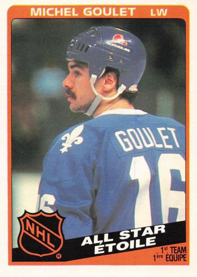 Michel Goulet 1984 topps O-Pee-Chee