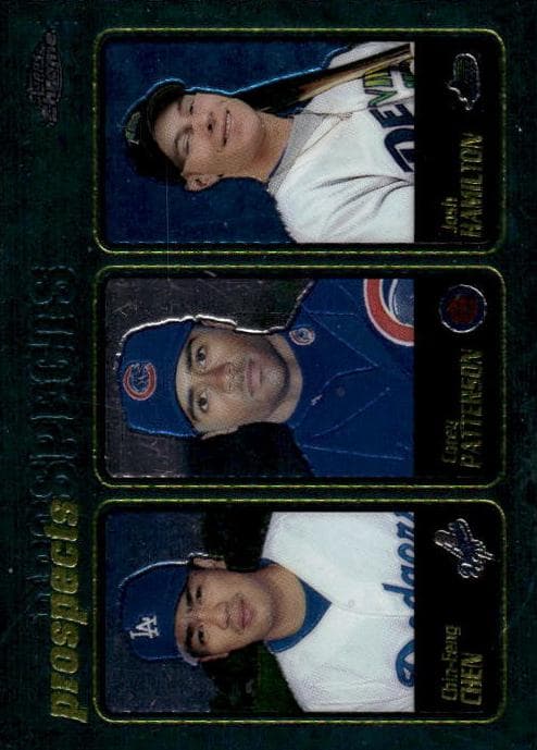 Chin-Feng Chen / Corey Patterson / Josh Hamilton 2001 topps Topps Chrome