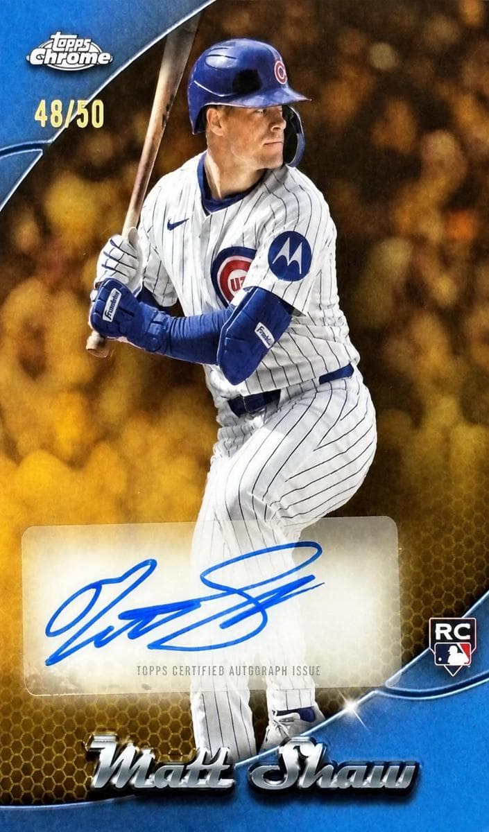 Matt Shaw 2025 topps Topps Chrome Update
