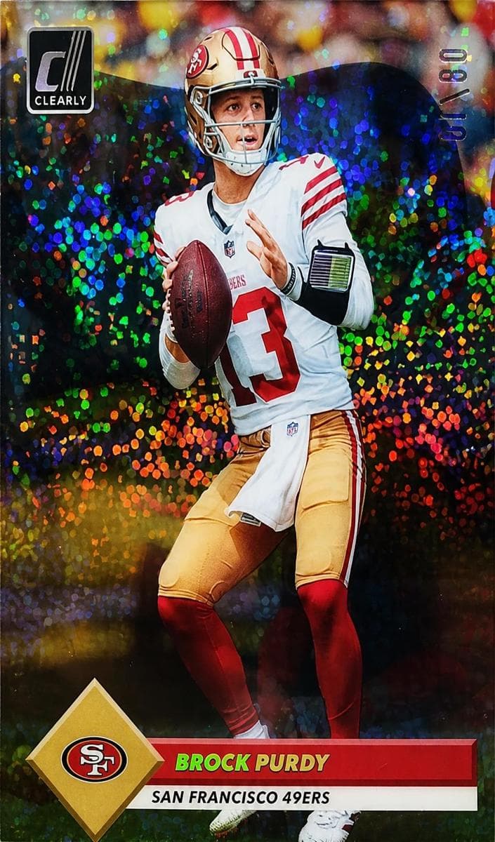 Brock Purdy 2023 panini Clearly Donruss