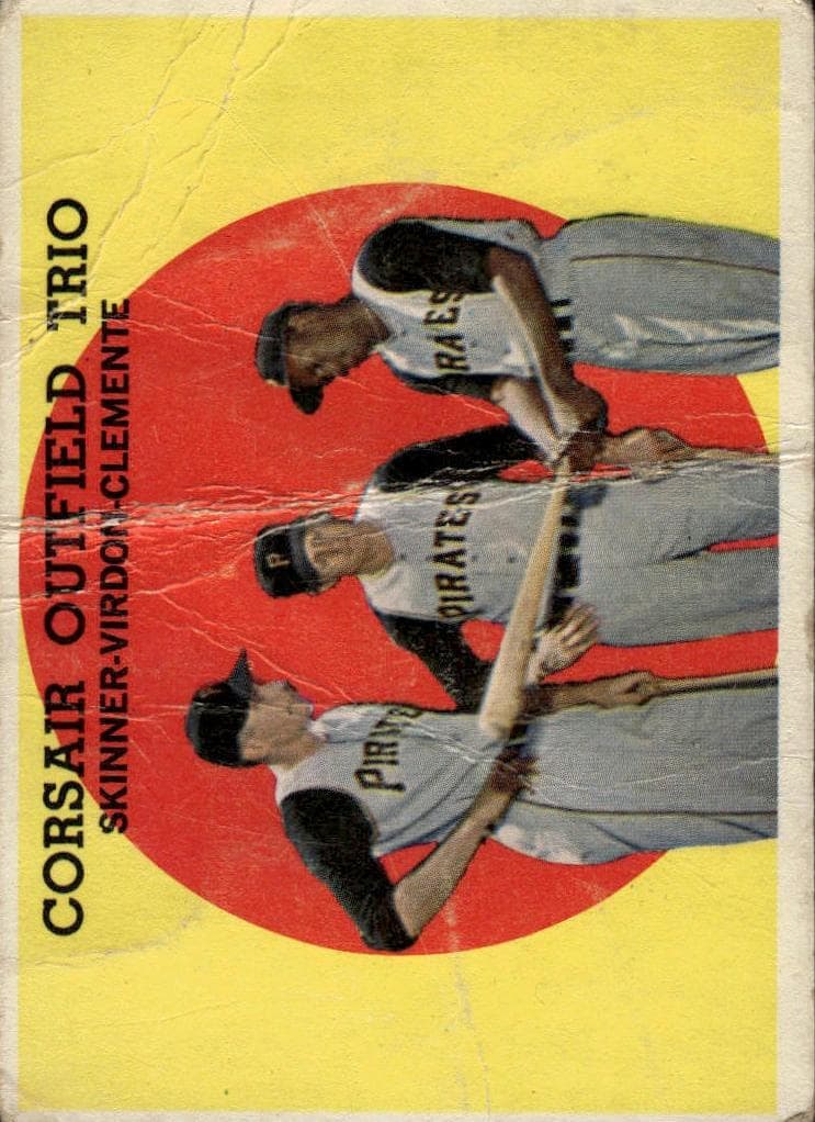Corsair Outfield Trio (Bob Skinner / Bill Virdon / Roberto Clemente) #543