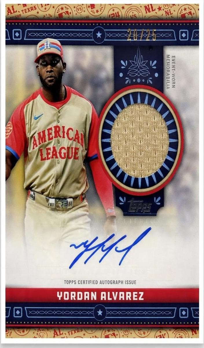 Yordan Alvarez 2024 topps Topps Update