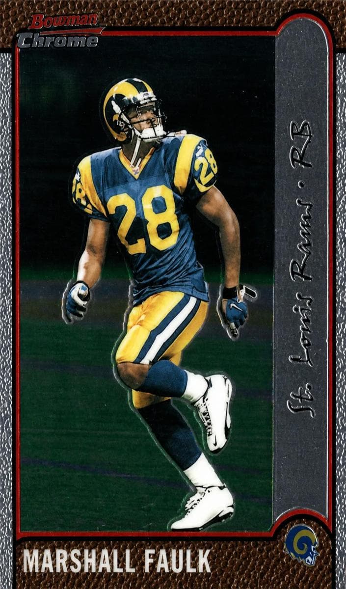 Marshall Faulk 1999 bowman Bowman Chrome