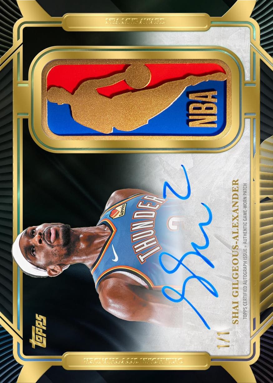 Shai Gilgeous-Alexander 2025 topps Topps Chrome