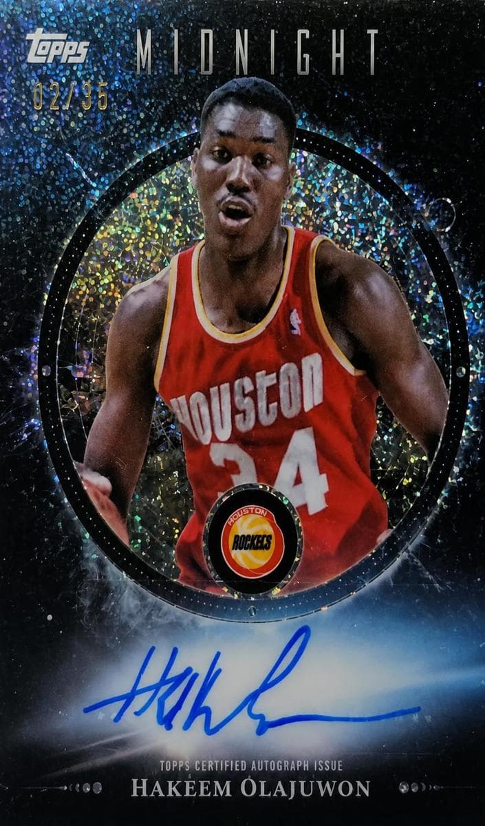Hakeem Olajuwon 2025 topps Topps Midnight