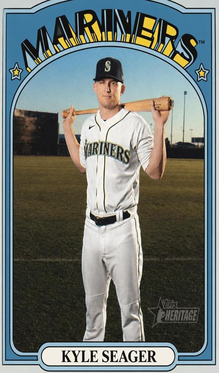 Kyle Seager 2021 topps Topps Heritage