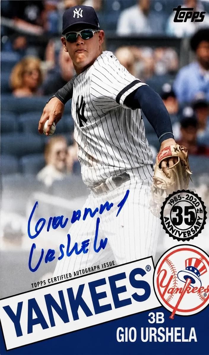Gio Urshela 2020 topps Topps Update