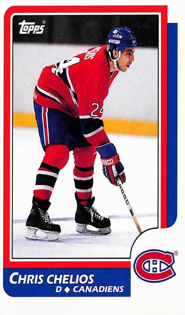 Chris Chelios 1986 topps Topps