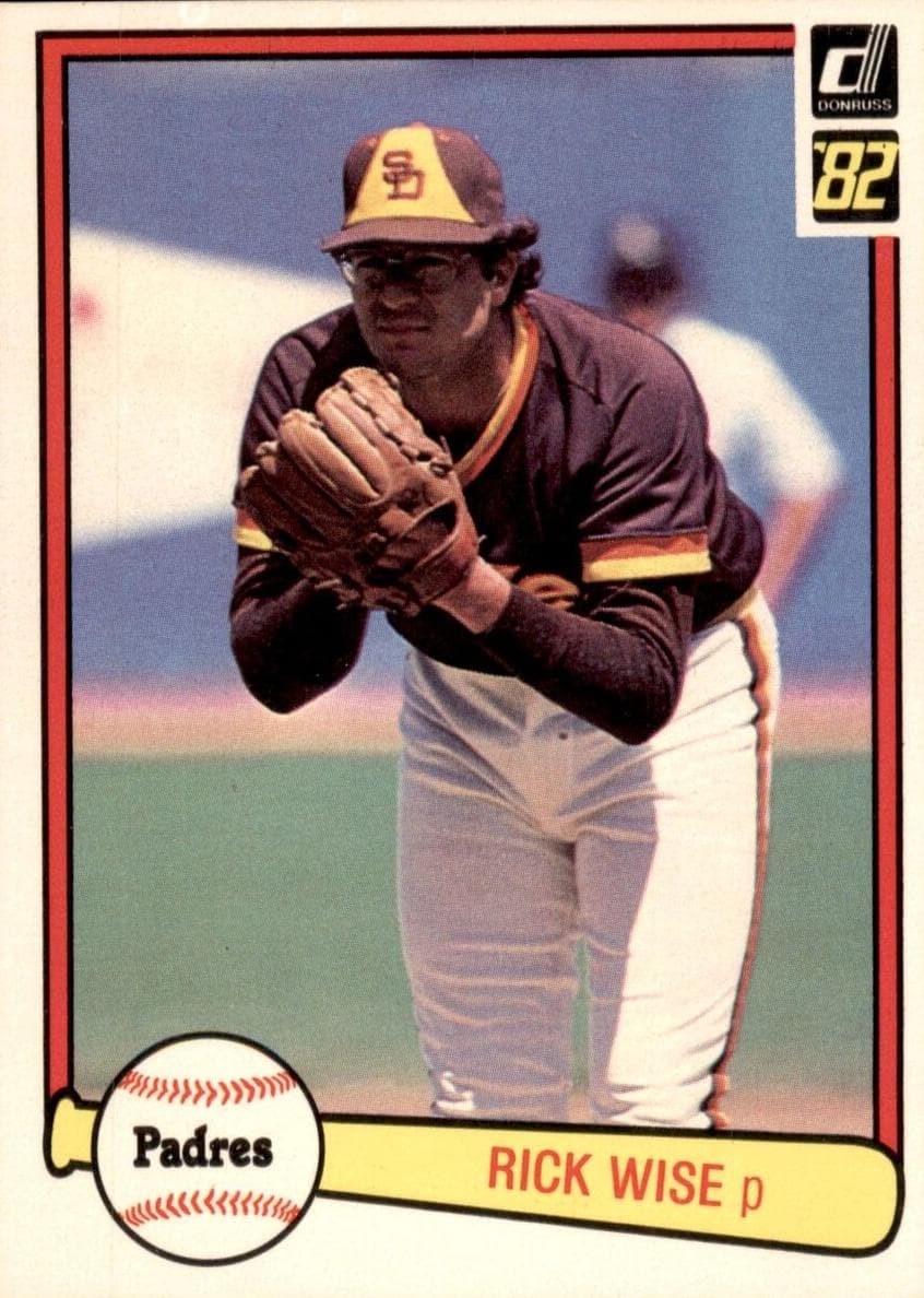 Rick Wise 1982 panini
