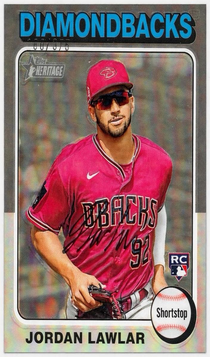Jordan Lawlar 2024 topps Topps Heritage Mini
