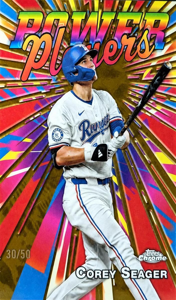 Corey Seager 2025 topps Topps Chrome Logofractor Edition