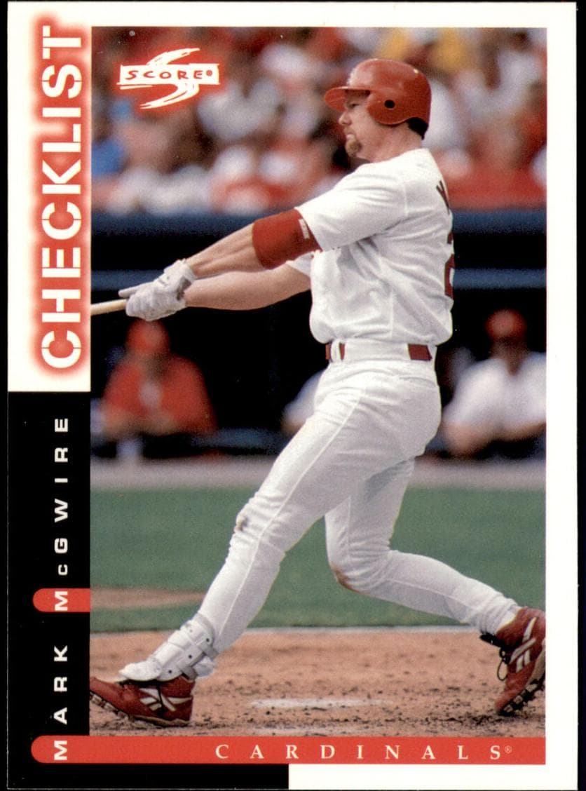 Mark McGwire 1998 panini Score