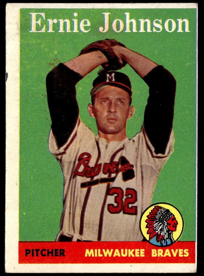 Ernie Johnson 1958 topps Topps