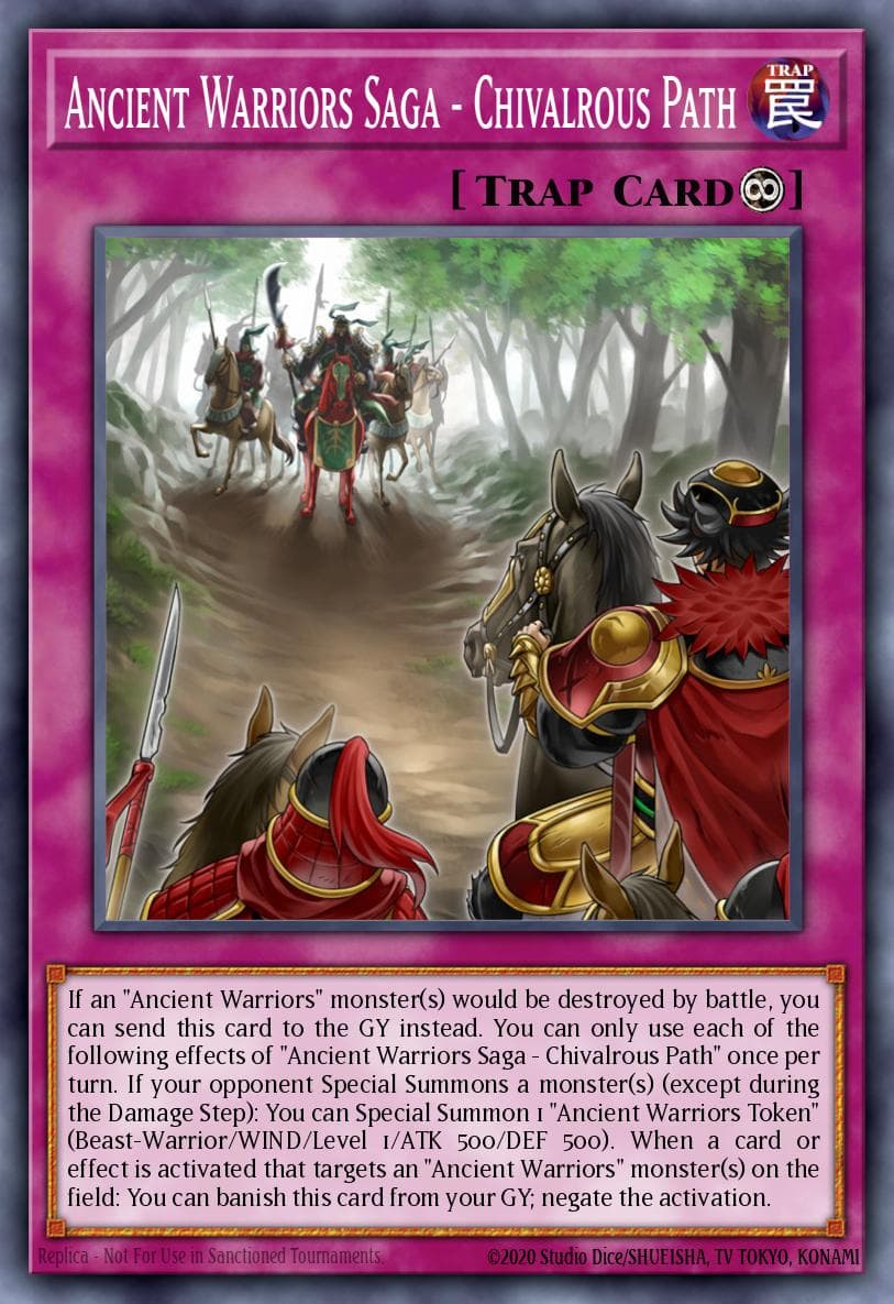 Ancient Warriors Saga - Chivalrous Path 2020 Yu-Gi-Oh!