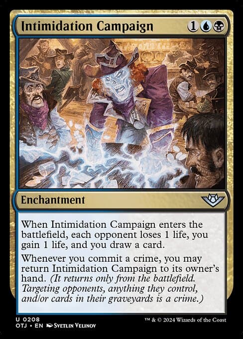 Intimidation Campaign 2024 Magic: The Gathering Outlaws of Thunder Junction