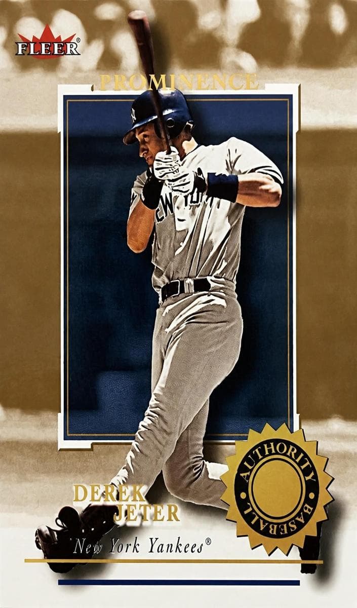 Derek Jeter 2001 fleer Fleer Authority