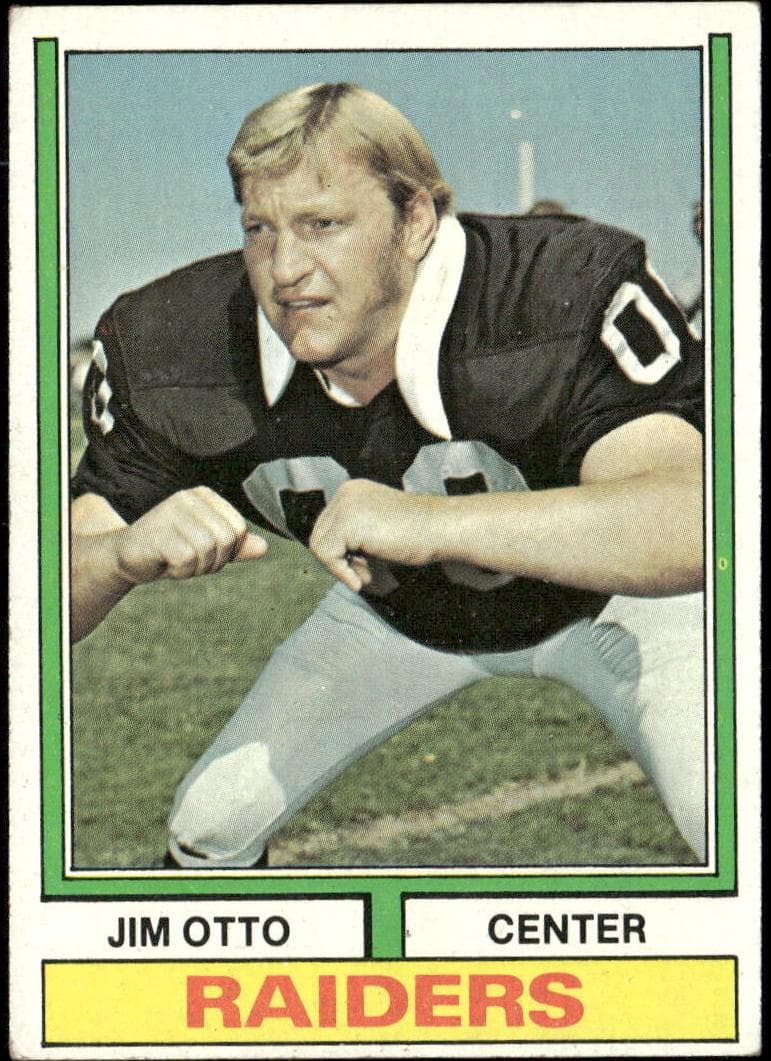 Jim Otto 1974 topps Topps