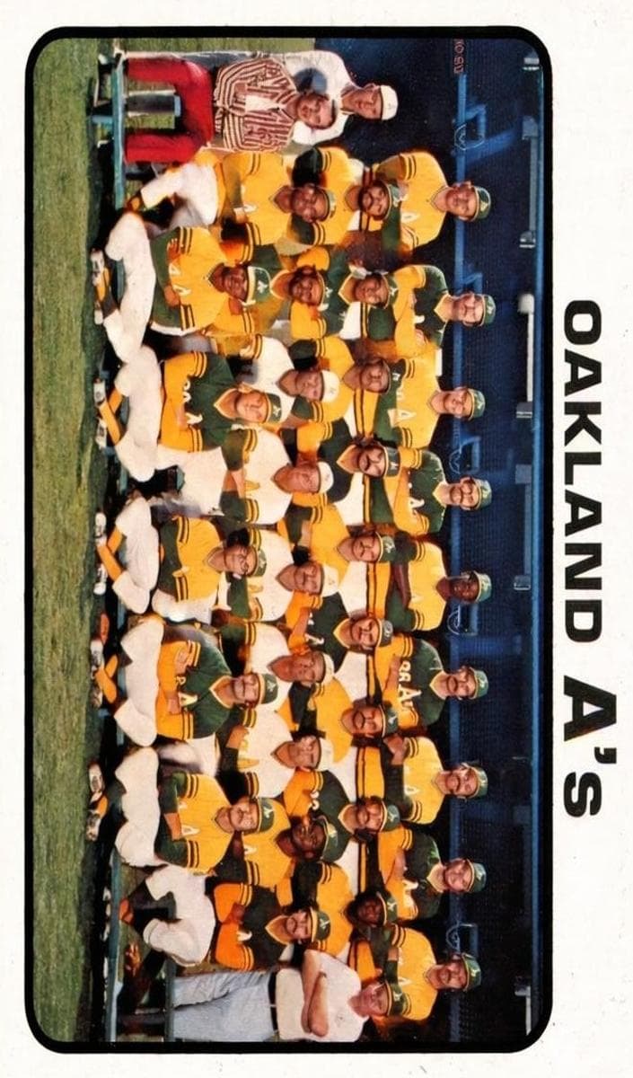 Oakland A's 1973 topps Topps