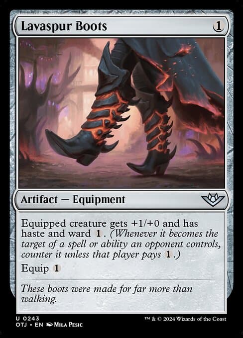 Lavaspur Boots 2024 Magic: The Gathering Outlaws of Thunder Junction
