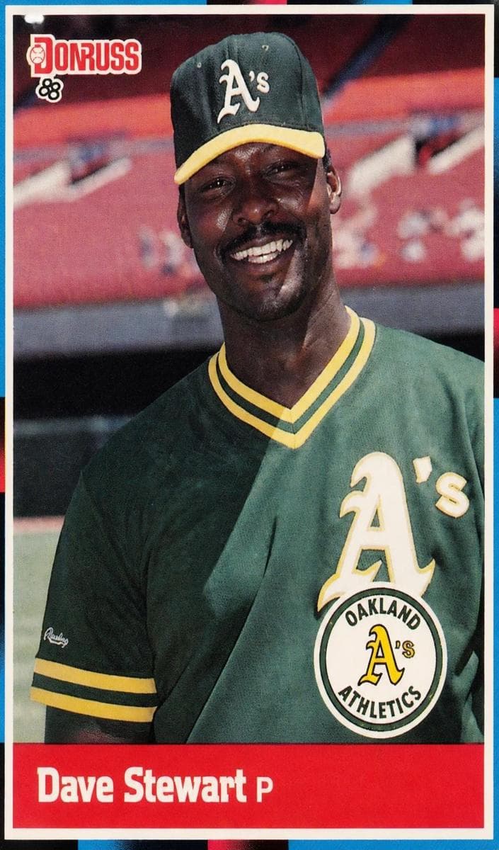 Dave Stewart 1988 panini Donruss