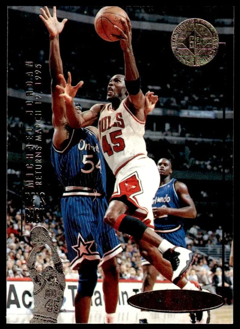 Michael Jordan 1995 upper-deck Jordan Milk Caps