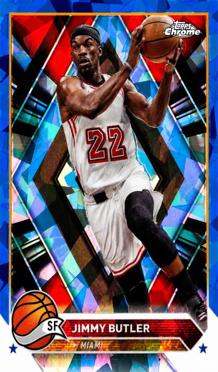 Jimmy Butler 2023 topps Topps Chrome Sapphire Edition