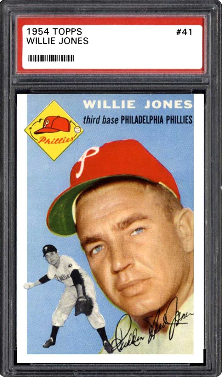 Willie Jones 1954 topps Topps Canadian